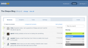 Disqus Admin Panel
