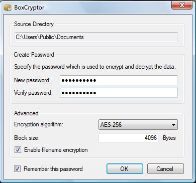 BoxCryptor Password