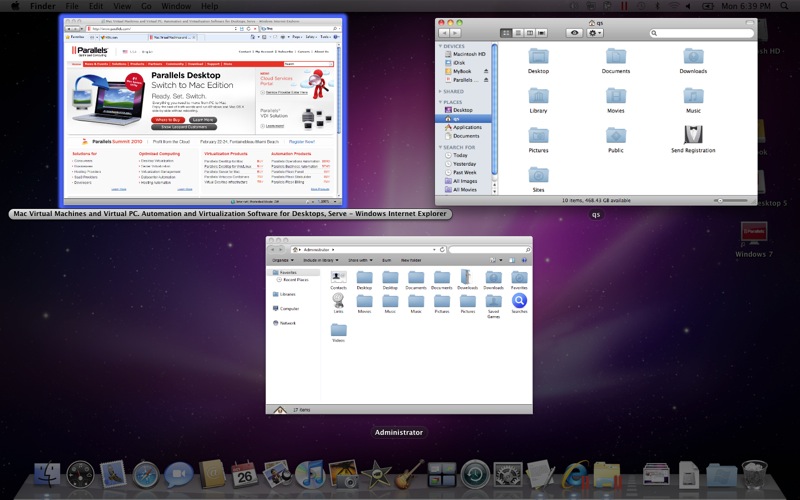 Parallels Desktop 6 Mac-like Visuals