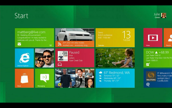 Windows 8 Start Screen