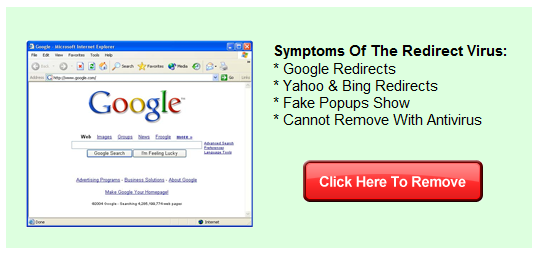Google Redirect Virus Removal Symptoms