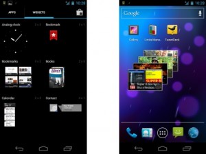 Galaxy Nexus Widgets