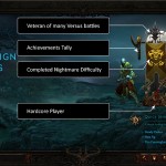 Diablo 3 Character Select Main Menu