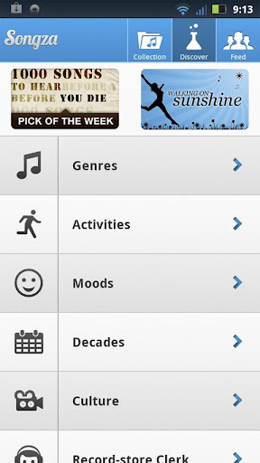 Songza Playlists