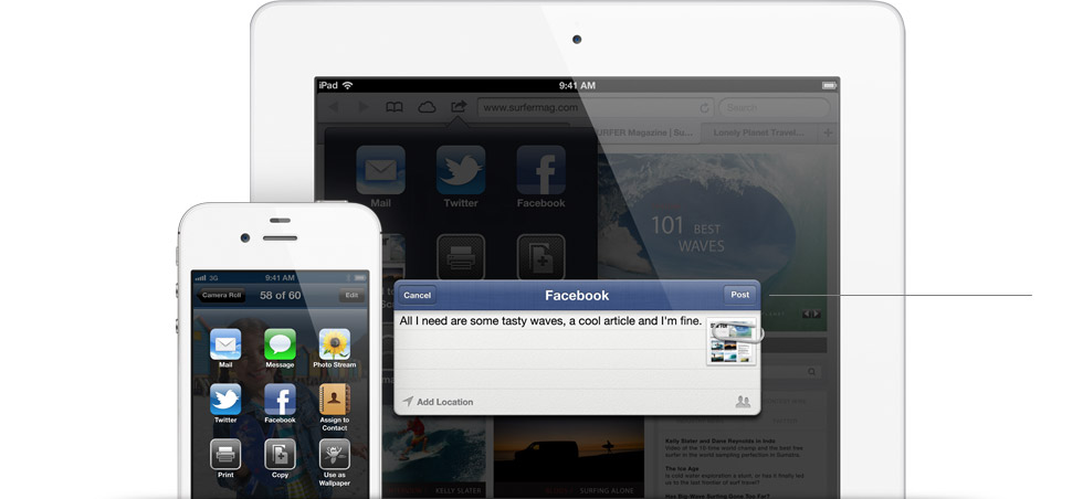 Facebook is now Integrated Into iOS 6