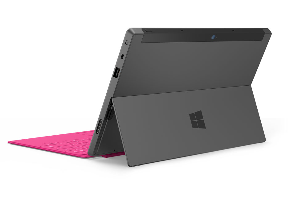 Microsoft Surface Windows 8 Tablet Rear And Kickstand