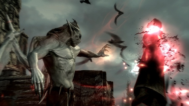 Skyrim Dawnguard Vampire Draining Enemy Soul For Health