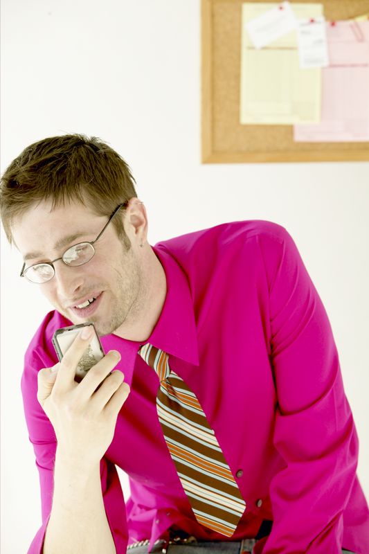 Weird Guy Recording Voice