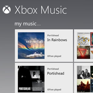 Xbox Music For Xbox 360 Interface