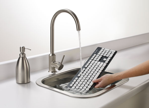 Logitech K310 Being Washed