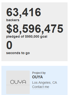 Ouya Campaign End