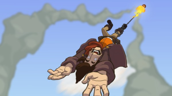 Rufus Goes Flying in Deponia