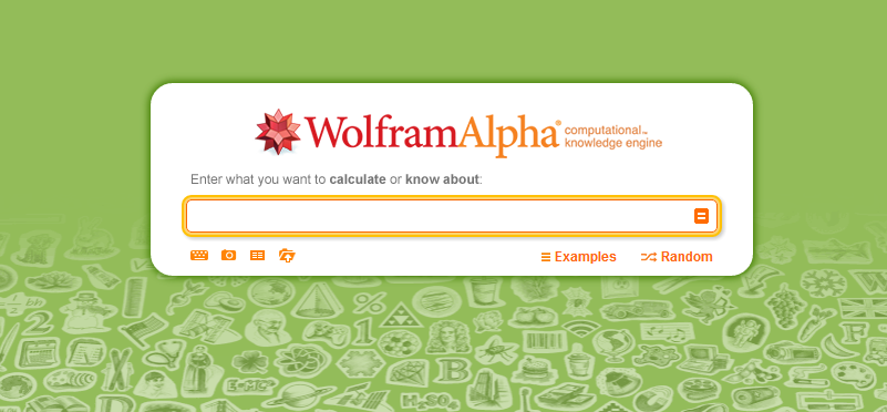 Wolfram Alpha Search Box