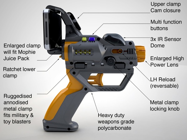 Hex3 AppTag Augemented Reality Laser Blaster