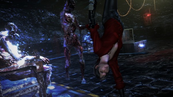 Ada Wong flipping in Resident Evil 6