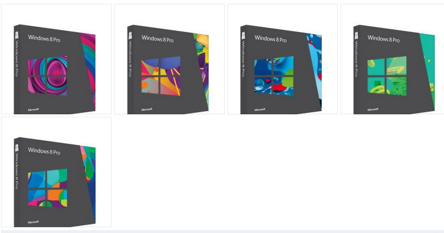 Windows 8 Box Art Illustrations