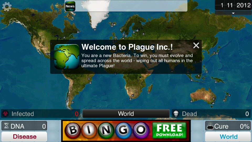 Welcome to Plague Inc