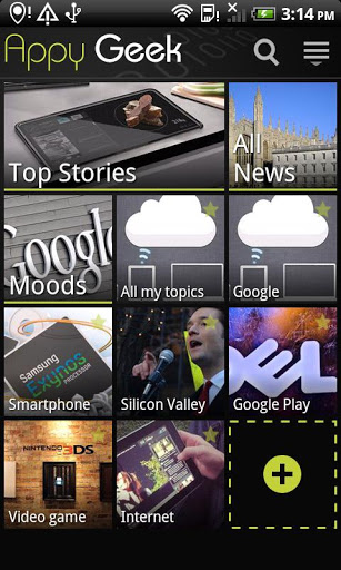 Appy Geek Home Screen