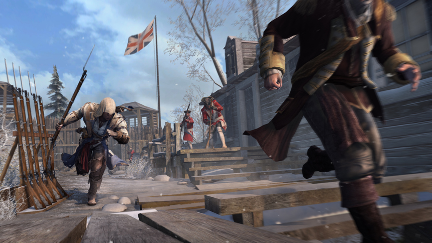 Assassins Creed III Connor Chasing His Prey