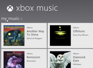 XBox Music in Windows 8